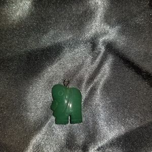 Jade elephant pendant